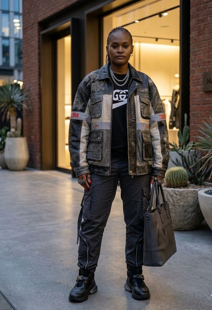 Jeannete Hope Wangara in a relaxed casual fashion look